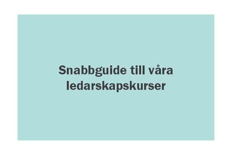 Ledarskapskurser